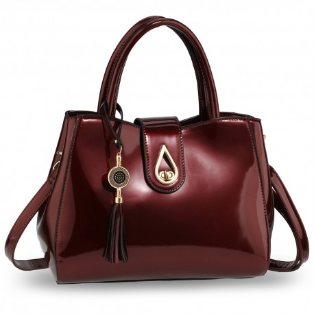 Burgundy Tassel Bag	