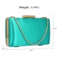 Psaníčko Emerald  Satin Clutch