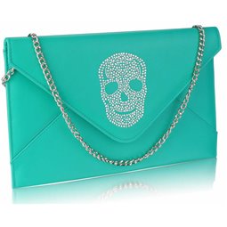 Psaníčko Ashley Letter Skull Emerald (Zelené)