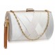 White Tassel Clutch