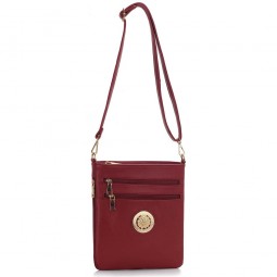 Burgundy Shoulder Cross Body Bag