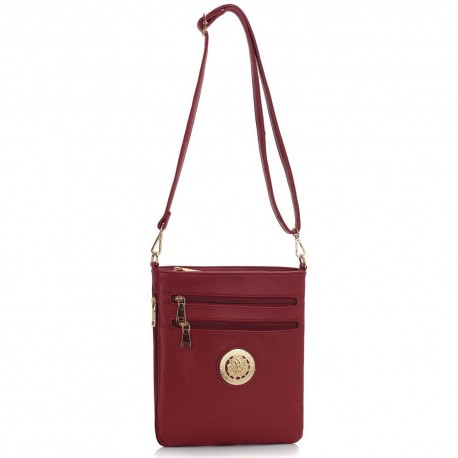 Burgundy Shoulder Cross Body Bag