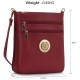 Burgundy Shoulder Cross Body Bag