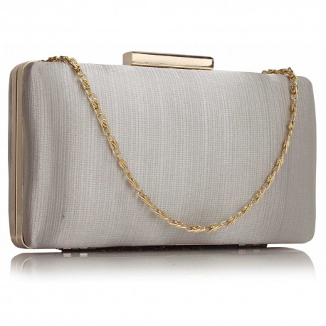 Psaníčko Silver Satin Clutch