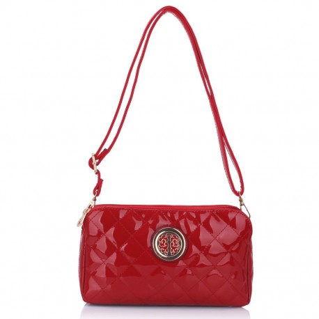 Red Quilted Shoulder Bag