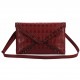 Red Skull Flapover Clutch Purse