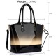 Silver Patent Two Tone Handbag